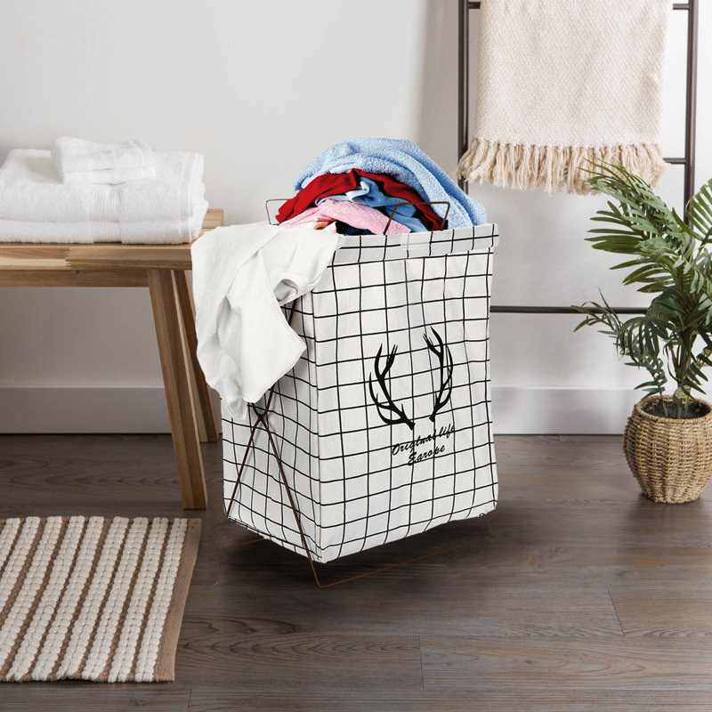 Loon Peak® Foldable Washable Cube Laundry Hamper Wayfair